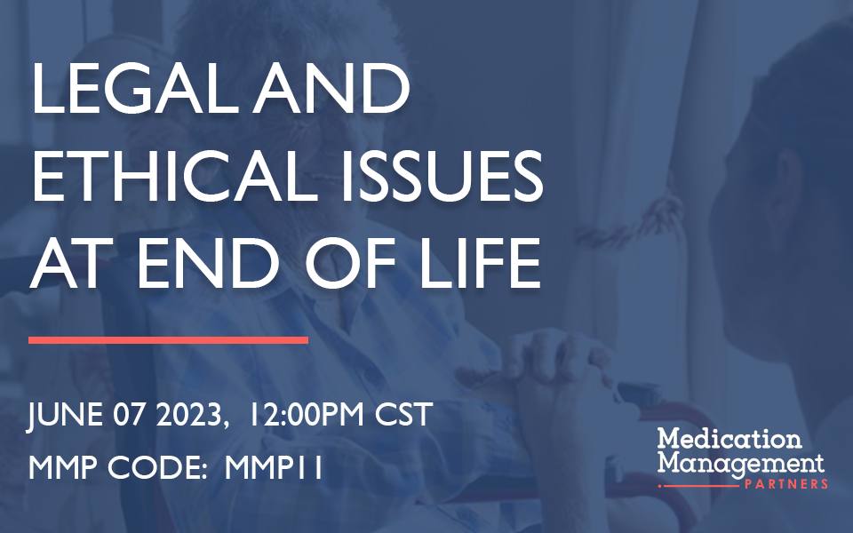 Legal and Ethical Issues at End-of-life Webinar