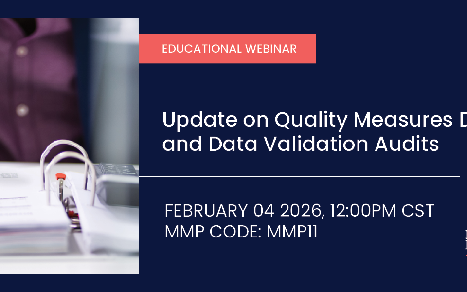 Quality Measures & Data Validation Audits 9 Update on Quality Measures Data & Data Validation Audits