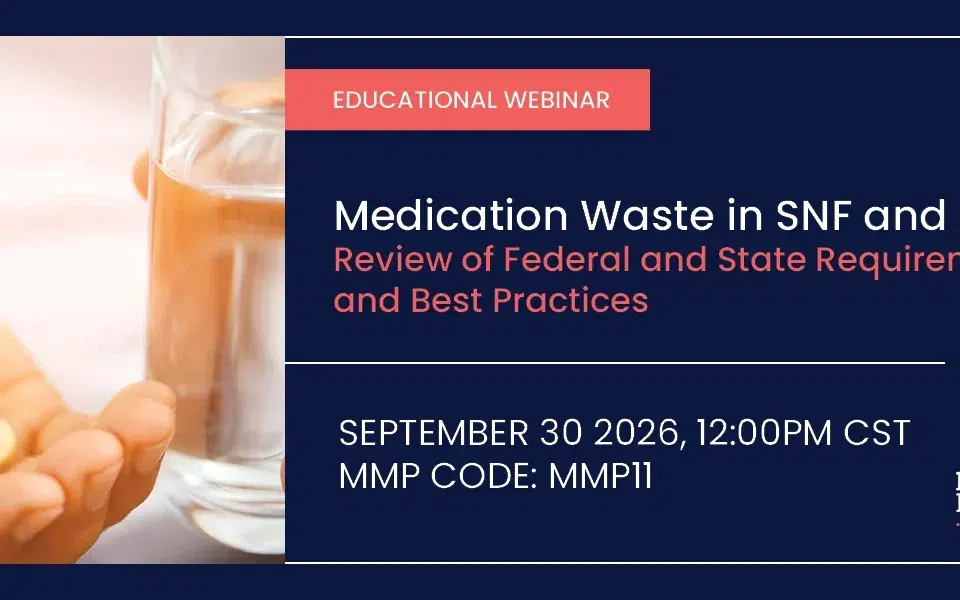 Medication Waste in SNF & ALF 9 Medication Waste CEU